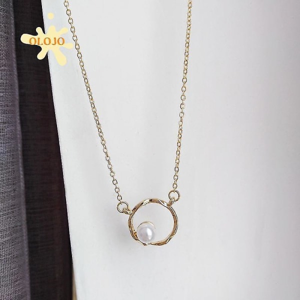 Japan enkel geometrisk cirkel halsband Temperament vackert pärlhalsband