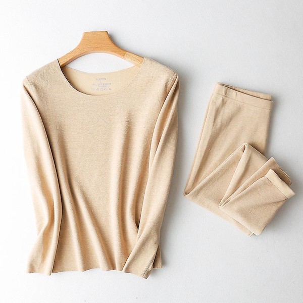 Womens Thermal Underwear Set Base Layer Fleece Lined Soft Top Bottom M