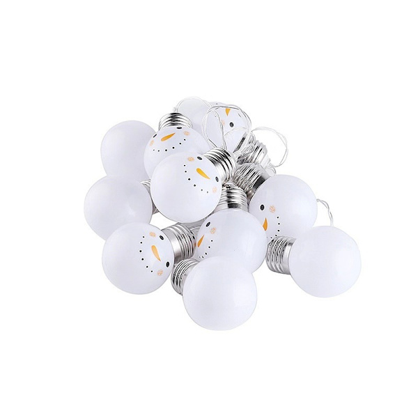 Dekorativ julgransbelysning LED-lampgirlang 1,5 m 10 lampor