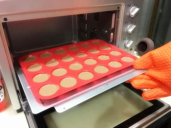 Silikon muffinsform 24-kopps muffinsform Non-stick  kakeform muffinsform