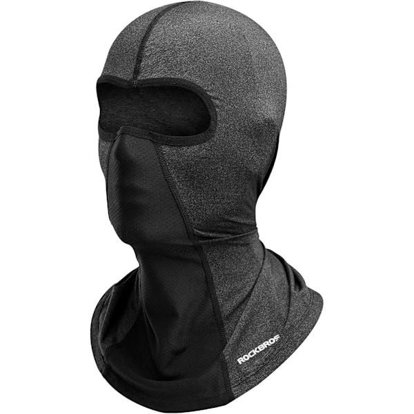 Sort-Sommer Balaclava Sports Motorcykel Cykling UV-beskyttelse til mænd og kvinder, Halsrør Balaclava UPF 50+, Ansigtsbandanas til Myopi Sort Grå Hvid