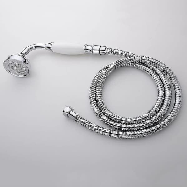 Klassisk handdusch i mässing i retrostil för badrum och 1,5 m duschslang Silver