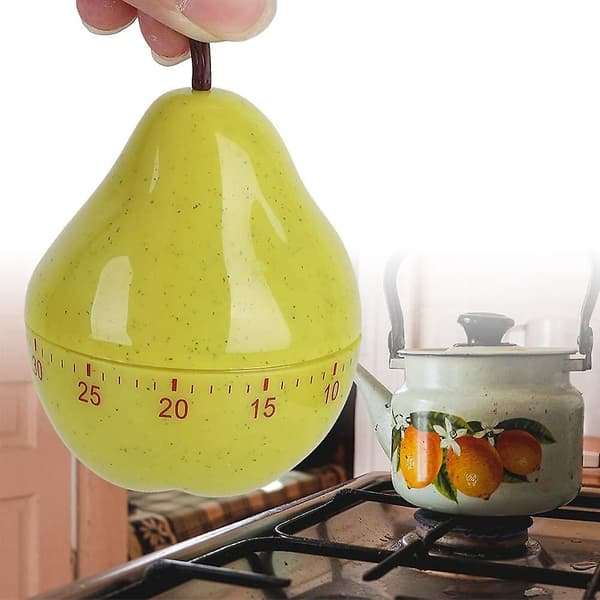 Sour Pear Køkken Timer 60 Minutters Optræk Madlavning Timer Mekanisk Roterende Alarm Påmindelse Nedtællingstimer Gave