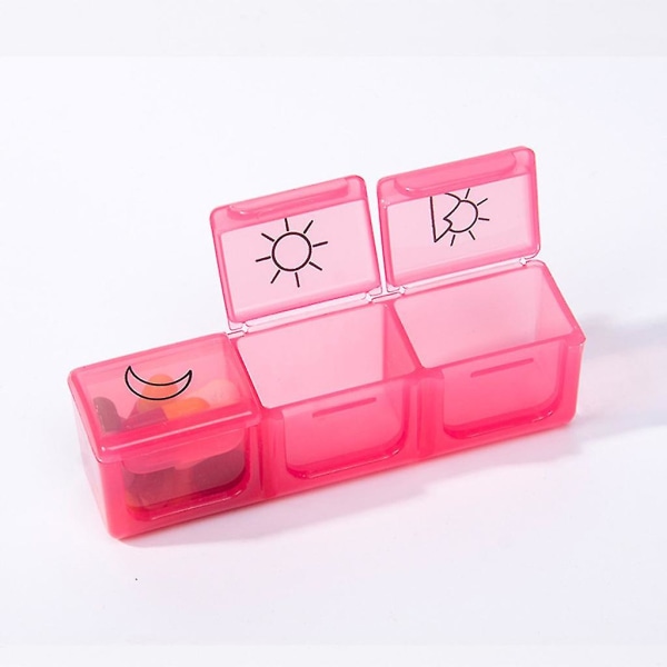 Pillerbox 21 dagars medicin tablettdispenser arrangör veckovis förvaringsfodral extra stor