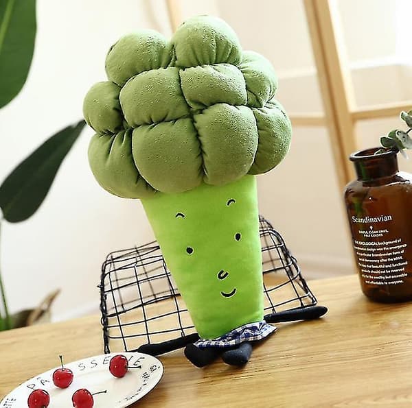 Multifunktionel pude grøntsag broccoli plys legetøj bløde dukker 55cm