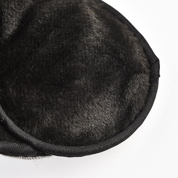 Ørevarmere, sammenleggbare unisex vintervarme øremuffer for utendørs ski Black