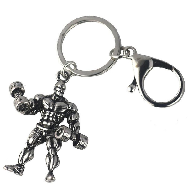 Sports Fitness Metal Keychain Mini Keychain Accessories Sports Keyring Backpack Pendant