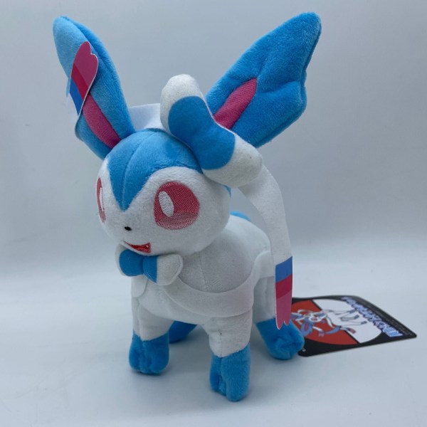 Skinnende Sylveon Plys Fairy Eevee Plys Bamse 8 Tommer