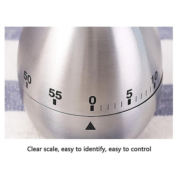 Egg Timer, Kjøkken Timer, Sølv