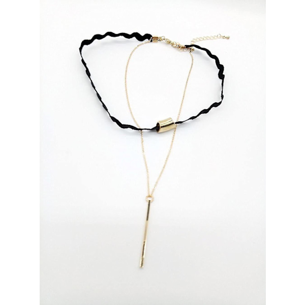 10 stk choker-kjede for kvinner og jenter, svart klassisk fløyel stretch gotisk