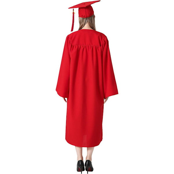 Toga College-tutkintotodistus ja valmistujaislakki aikuisille 2023 Miehille ja naisille Punainen XL Lukion tutkintotodistuspakkaus