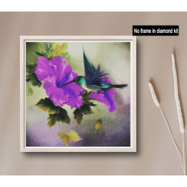 Aikuisten DIY-timanttimaalaussarja Kukka Timanttitaide Lintu Täysi Timantti Pyöreä Timanttimaalaus Tarvikkeet Ristipisto Kirjonta Koristelu 14x14 Tuumaa