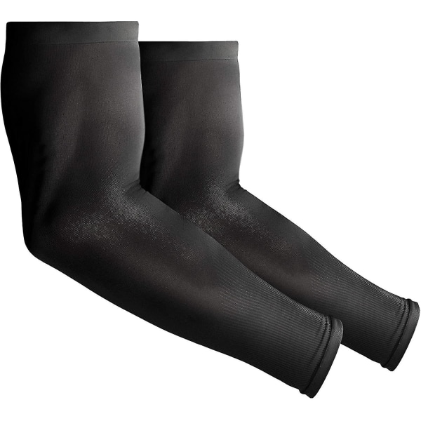 Arm Sleeves til mænd og kvinder - Upf 50 Sports Compression Cooling Sleeve Black