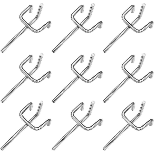 60 stk. Pegboard-kroker Metall Pegboard-kroker Pegboard-tilbehør Garasjekroker Verktøyorganisering