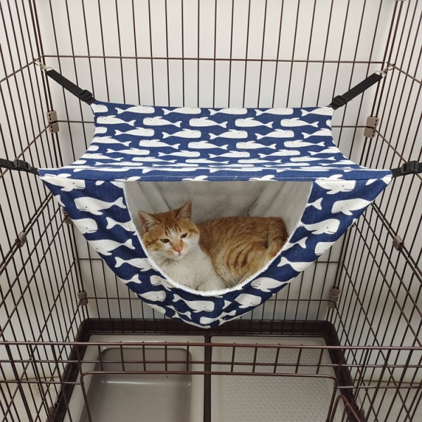 Cat cage hammock cat nest cat house pet supplies pet basket whale 47*38*27 CM