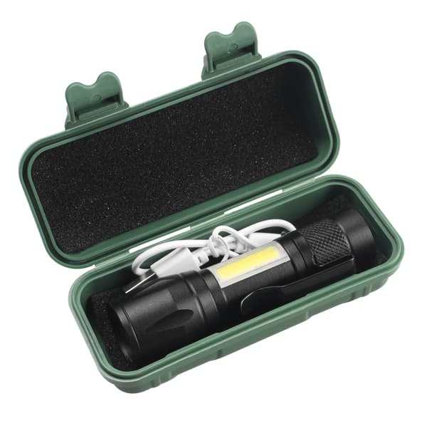 LED lommelygte USB genopladelig mini bærbar super lys H