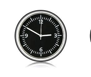 Bilklocka, Mini Quartz Analog Klocka för Bilinstrumentpanel Tidvisning Klistra Klocka Luftventilationsgaller Bil Dekoration