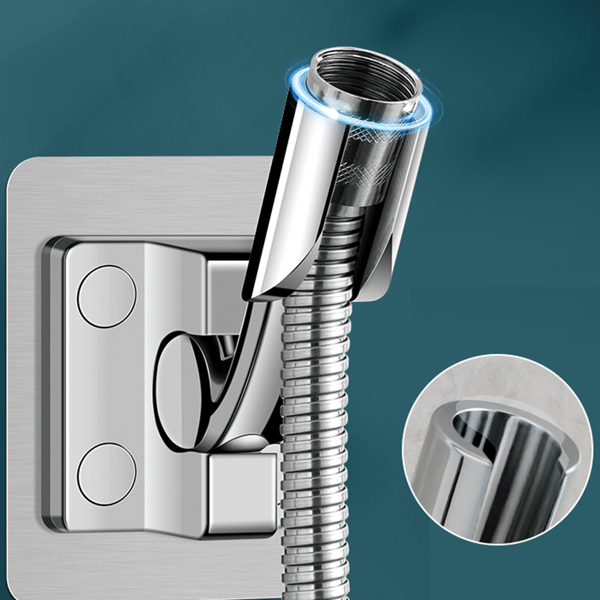 2 stk. Gratis perforert dusjbrakett Universal justerbar baderoms dusjbrakett Dusj fast base