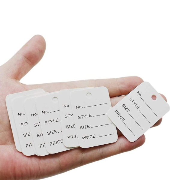 1000 stk. Prismærker Smykker Tøj Display Tags