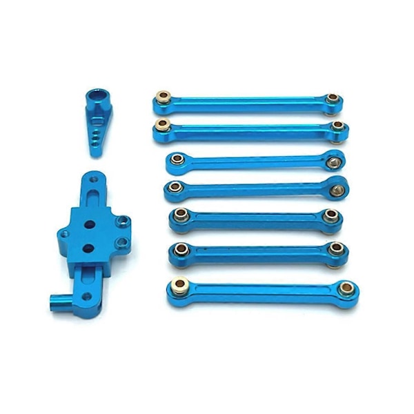 RC-auton päivitys Kiinteä tanko Ohjausryhmä Servo-varsisarja 1/12 124006 12427 12427 12428 RC-auton päivitysosille Sininen