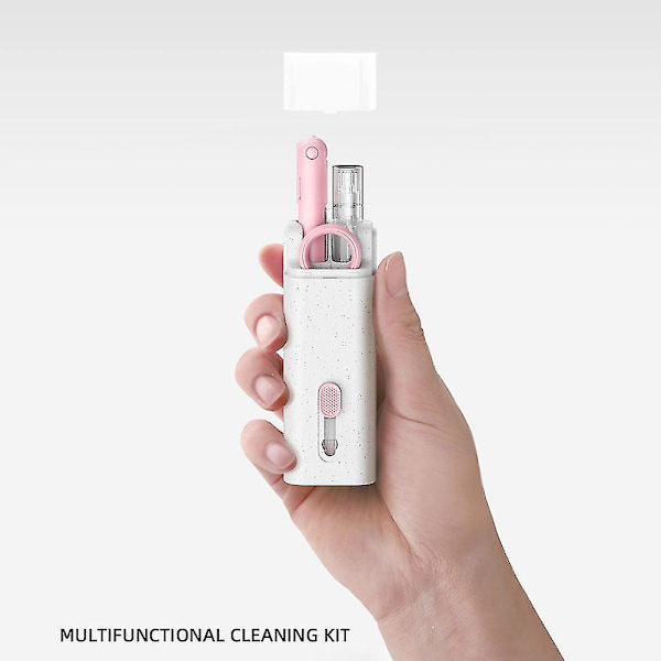 Bluetooth-headset rengöringspenna multifunktionell bärbar tangentbord headset dator rengöringsset Pink