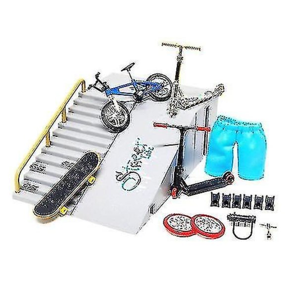 Stort fingerboard sæt rampe scooter board CDH-10