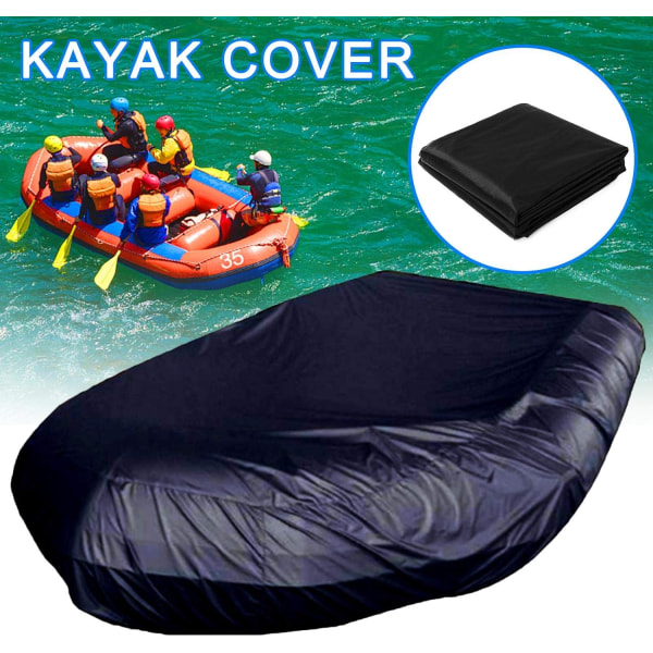 230*94*46cm oppustelig bådcover vandtæt, støvtæt og UV-bestandig gummibådcover kajak fiskebådcover