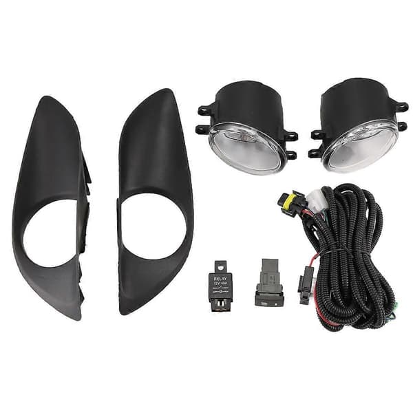 1 Sett Frontfanger Tåkelys Monteringssett Ledningsnett for Yaris HTCHBCK Vitz 2007-2011 Dagslys