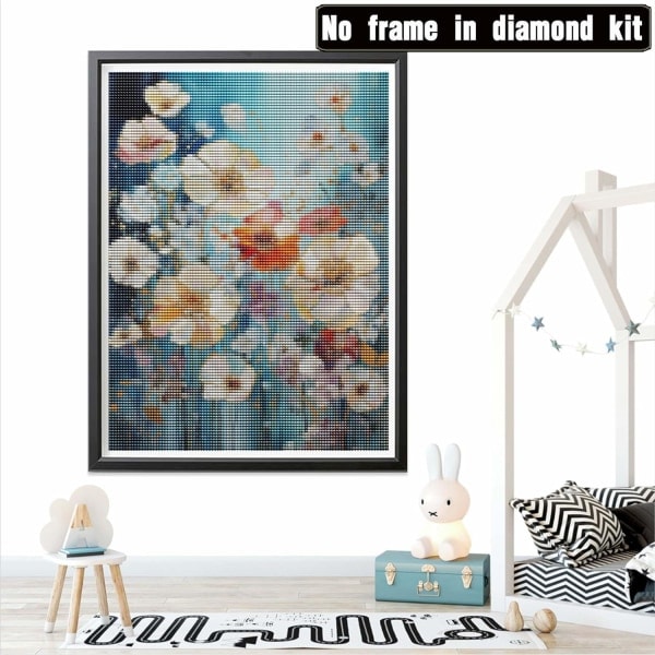 (30x40cm) 5D timanttimaalaus täysi kukat, timanttimaalaus
