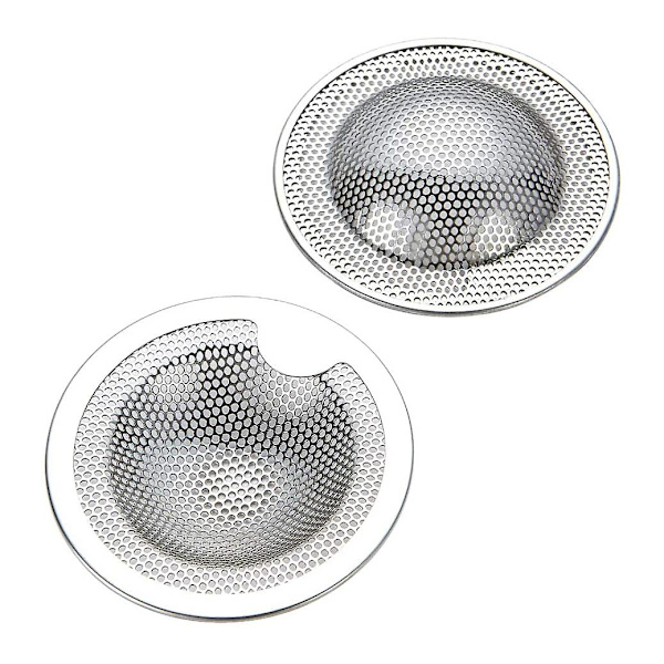 Sæt med 2 rustfri stålsil til vask 5.2cm