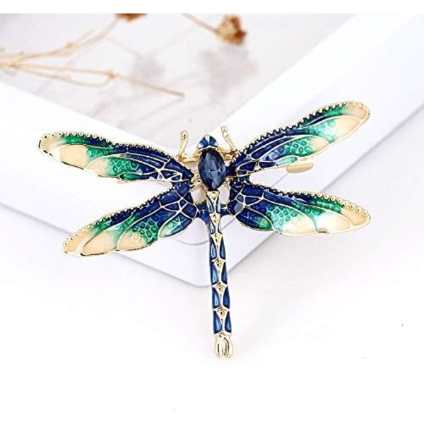 Brosch Fancy Crystal Smycken för Kvinnor Kläder Broscher Tillbehör (Sländor)