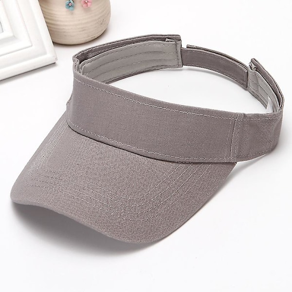 Ny Hatt Sommar Dam Golf Solhatt Basebollkepsar Justerbar Storlek Strand Tom Topp Keps Sport Gray