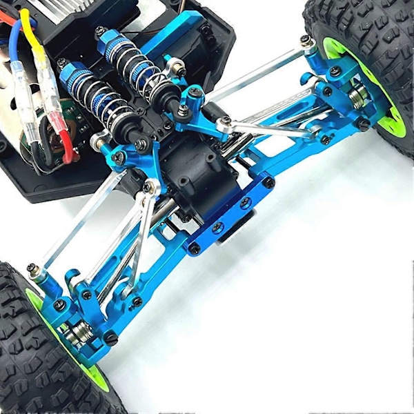 RC-auton päivitys Kiinteä tanko Ohjausryhmä Servo-varsisarja 1/12 124006 12427 12427 12428 RC-auton päivitysosille Sininen