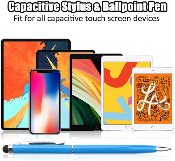 Stylus-penne til touchskærme, tablet-stylus-pen kompatibel med iPad, iPhone, Android, Kindle Fire og Samsung