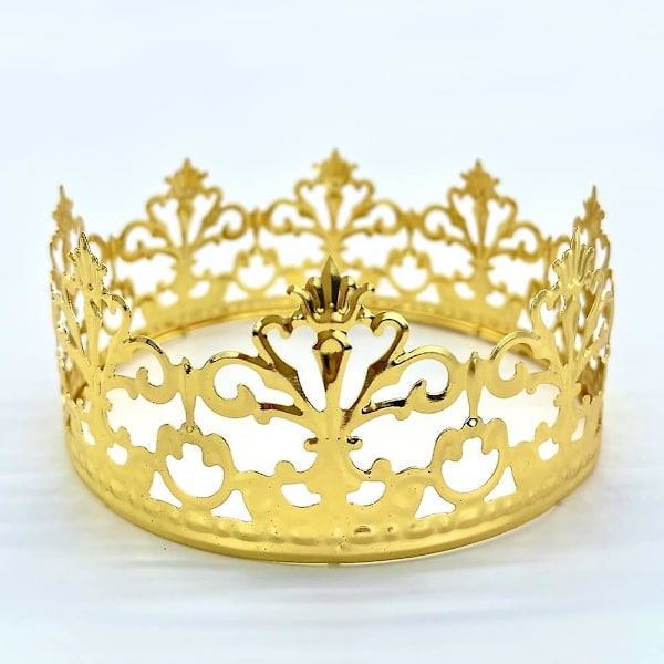 Prinsessakruunun kakkukoriste pojille ja tytöille, kakkukoristeet häihin (hopea) A