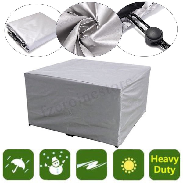 75 storlekar Vattentäta Utomhus Patio Trädgårdsmöbler Överdrag Regn Snö Stolsöverdrag 330*220*90cm