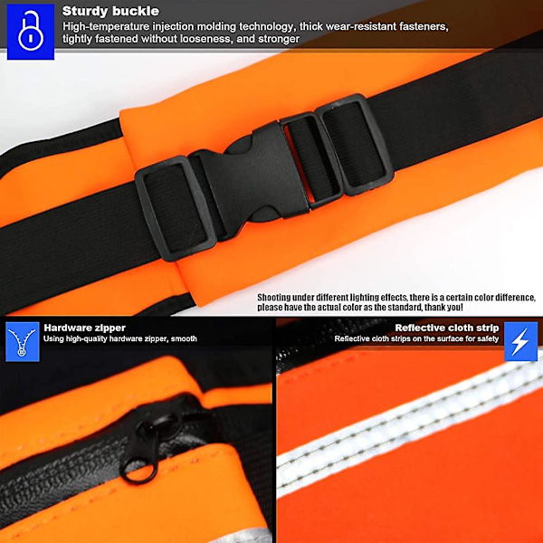 Sport Hip Bag Running Belt, Löpbälte för mobiltelefon, Löpväska, Löpning