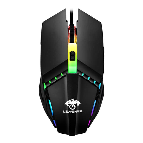 Spillmus USB kablet datamaskin kontor e-sport lysende RGB meter