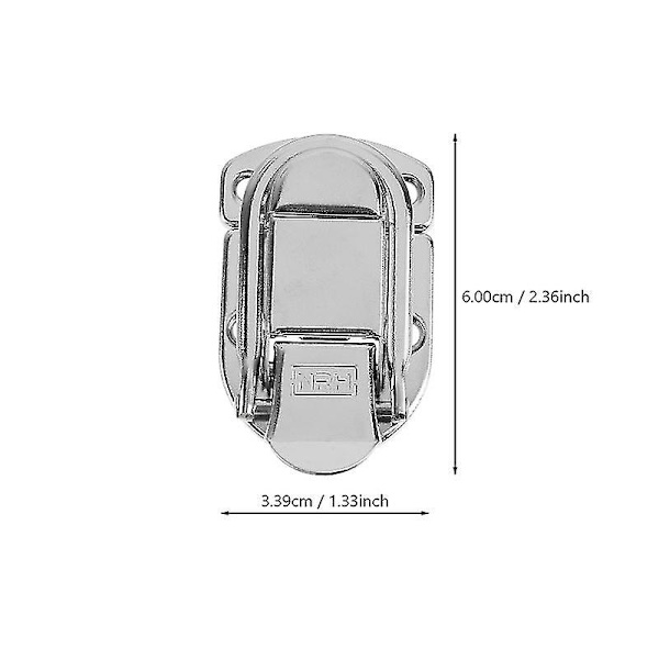 3 st Aluminiumfodral Spänne Klämma Spänne Praktiskt Lås Fångst Spännen Haspar För Låda Resväska