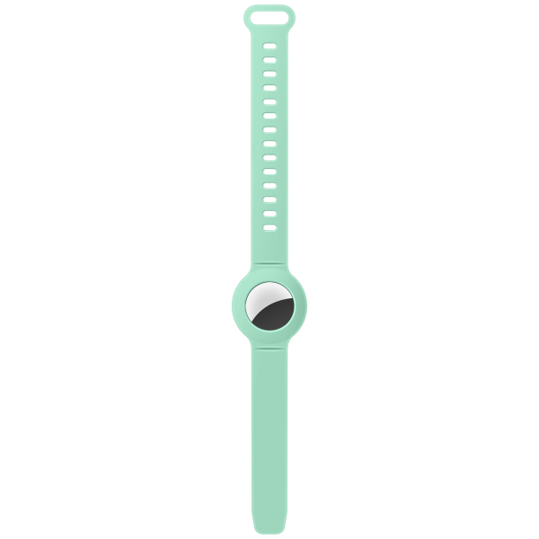 Case med silikonrem (grön) för Apple AirTag armband, GPS för att förhindra förlust av barn, case för Apple Air Tag Finder-position