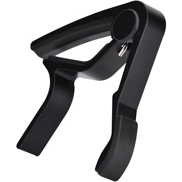 Akustisk guitar Capo (sort), 8,3*8,8 cm bærbar hurtig udskiftning, ingen ridser