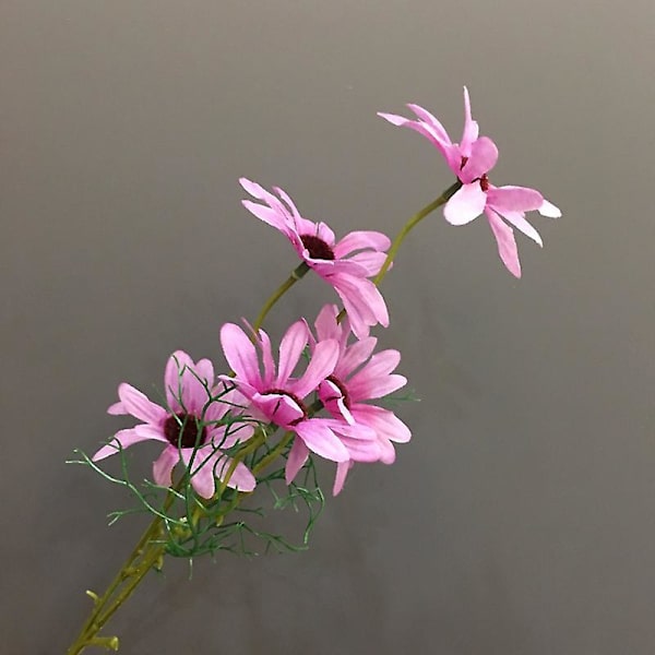 10 buntar konstgjorda prästkragar med hög UV-beständighet Utomhus falska vilda blommor med stjälkar Konstgjorda grönska buskar Växter Arrangemang Light Purple
