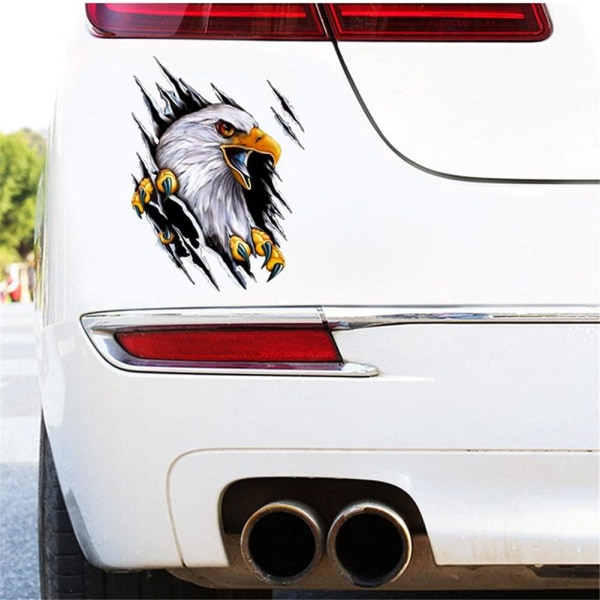 3d Eagle Car Stickers, Clveshje 3d Eagle Car Sticker Auto Creative Animal Sticker Car Body Decorative Stickers