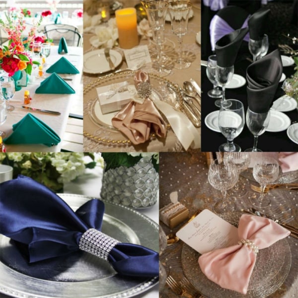 100 servettringar, gyllene servettring med silverlås för bordsdekoration, bröllop, middag, fest, DIY-dekoration