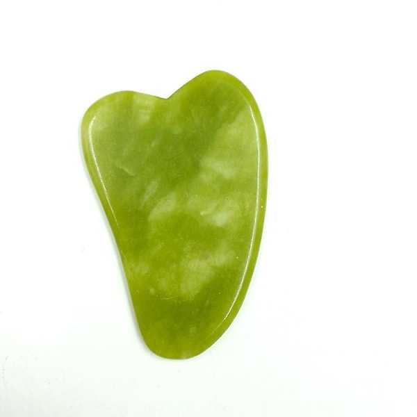 Gua Sha Massasje Stone Jade Green 7x4.5cm