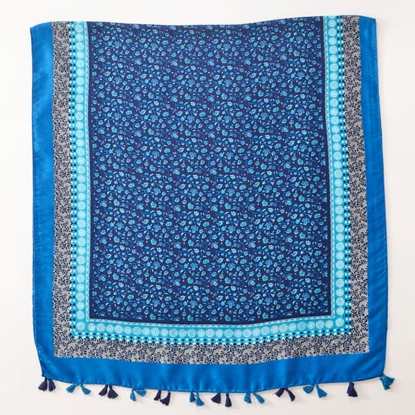 Boho-skjerf for kvinner, lett floralt trykksjal, mote