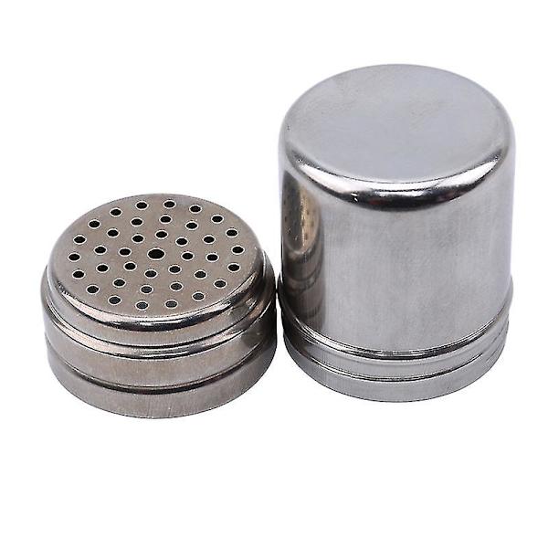 1 stk. Bbq-værktøj krydderiglas madlavningstilbehør rustfrit stål krydderiglas salt peber shaker køkken krydderiflaske gadget