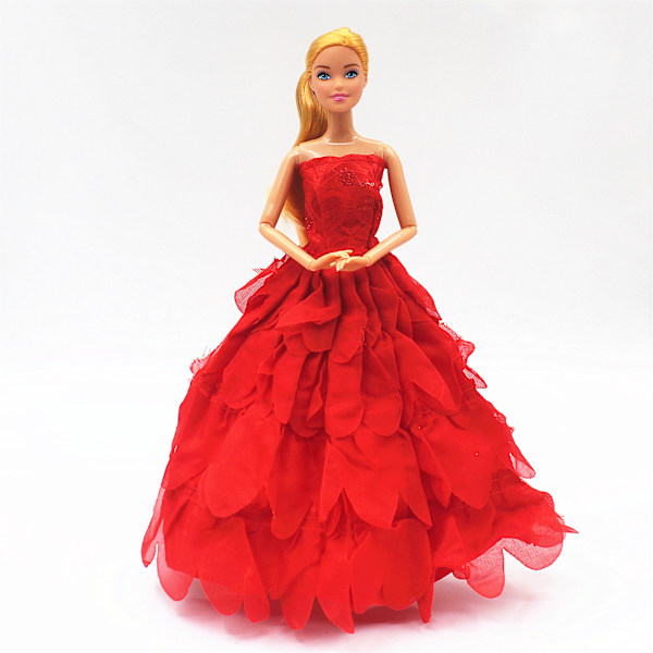 10 st 30 cm dockklänningar bröllop Barbie flickor smokingklänningar
