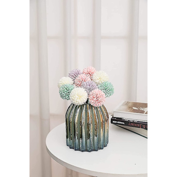 Silkeblomster med stilker, kunstige blomsterdekorasjoner Assorted
