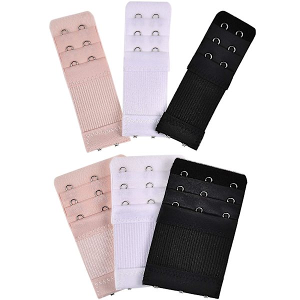 6 st Kvinnors BH-förlängare Elastisk Stretchig BH-förlängningsrem